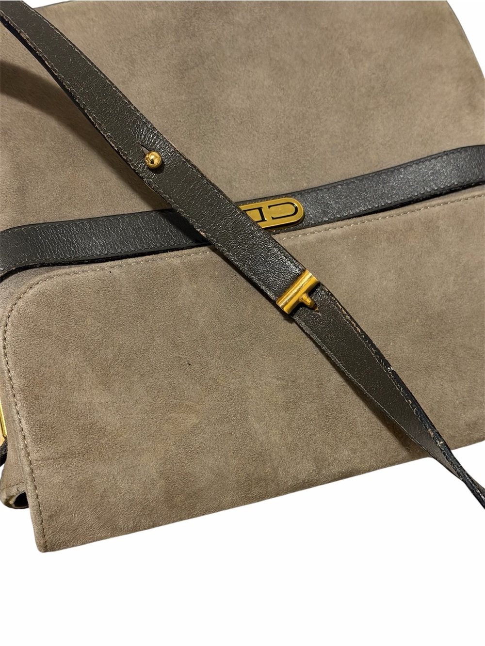Christian Dior Vintage Suede & Leather Shoulder Bag w/ COA - Picture 12 of 13